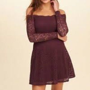 Hollister Lace Off the Shoulder Dress